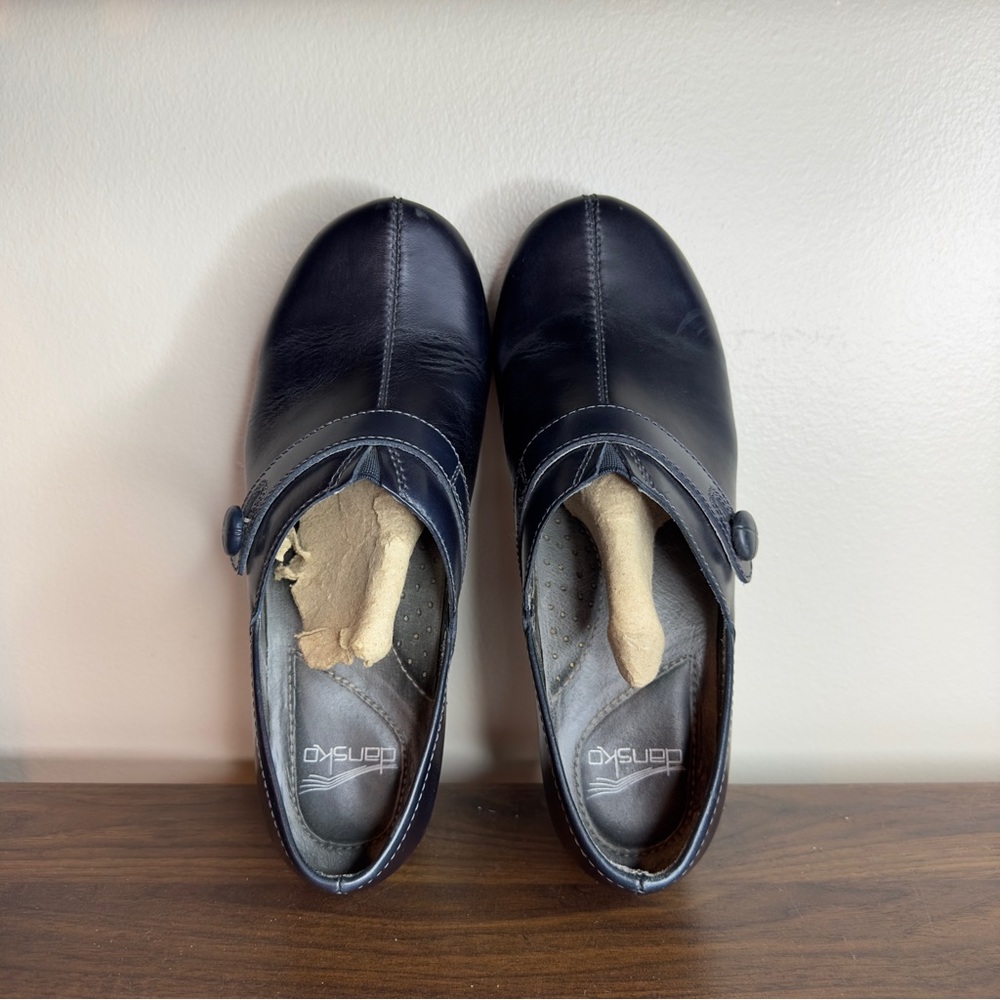 Dansko Black Leather Clogs - Picture 4 of 6
